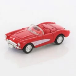 1957 Chevy Corvette, Red - Welly 52054G-D - 1/60 Scale Diecast Model Toy Car