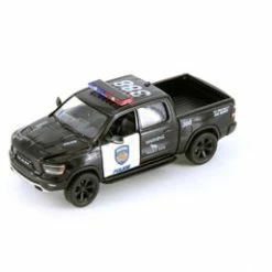 2019 Dodge Ram 1500 Police Pick-Up Truck, Black - Kinsmart 5413DP - 1/46 Scale Diecast Car