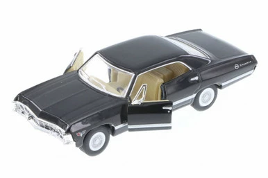 1967 Chevy Impala Hard Top, Black - Kinsmart 5418D - 1/43 Scale Diecast Model Toy Car