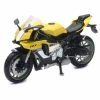 Yamaha YZF-R1, Yellow - New Ray 57803B - 1/12 Scale Model Toy Motorcycle