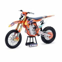 2018 KTM 450 SX-F Dirt Bike Red Bull, Cooper Webb - New Ray 58213 - 1/10 Scale Diecast Model Bike