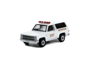 1985 Chevy K5 Blazer, White - Greenlight 67030D/48 - 1/64 Scale Diecast Model Toy Car