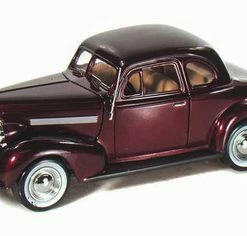 Motor Max 1939 Chevy Coupe, Burgundy - Motormax 73247 -1/24 Scale Diecast Model Toy Car