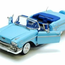 Motor Max 1958 Chevrolet Impala Convertible- Motormax Premium American 73267 - 1/24 Scale Diecast Model Car