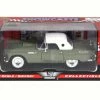 Motor Max 1956 Ford Thunderbird Closed Convertible, Green - 73312W - 1/24 Scale Diecast Model Toy Car