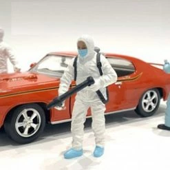 Hazmat Crew - Figure I, White - American Diorama 76267 - 1/18 Scale Figurine - Diorama Accessory