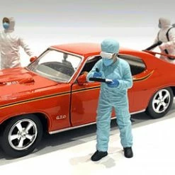 Hazmat Crew - Figure IV, Light Blue - American Diorama 76270 - 1/18 Figurine - Diorama Accessory