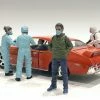Hazmat Crew - Figure V, Blue And Green - American Diorama 76271 - 1/18 Figurine - Diorama Accessory