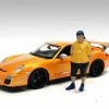 Car Meet 1 Figure II, Yellow And Black - American Diorama 76278 - 1/18 Figurine - Diorama Accessory