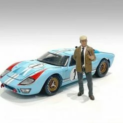 Race Day 2 Figure III, Brown And Blue - American Diorama 76297 - 1/18 Figurine - Diorama Accessory