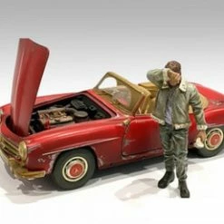 Auto Mechanic - Sweating Joe, Green - American Diorama 76362 - 1/24 Figurine - Diorama Accessory