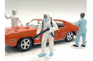 Hazmat Crew - Figure I, White - American Diorama 76367 - 1/24 Scale Figurine - Diorama Accessory
