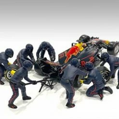 Formula One F1 Pit Crew Team Set II - American Diorama 76555 - 1/18 Figurine - Diorama Accessory