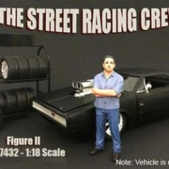 Street Racing Crew Figure #2 - American Diorama 77432 - 1/18 Scale Diecast Model Toy Car