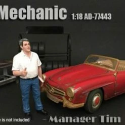 Mechanic Manager Tim, American Diorama 77443 - 1/18 Scale Accessory For Diecast Cars
