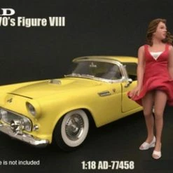 70s Style Figure - VIII, American Diorama 77458 - 1/18 Scale Accessory For Diecast Cars