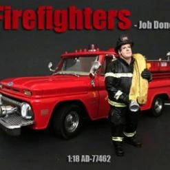 Firefighter Job Done, American Diorama 77462 - 1/18 Scale Accessory For Diecast Cars