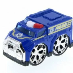 Super Engine Rescue Racer Police Car, Blue 78403D - Motor Max Showcasts 78401/3D - Diecast Car