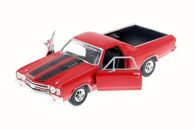 1970 Chevy El Camino SS 396, Red - Motor Max 79347AC/R - 1/24 Scale Diecast Model Toy Car