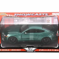 2018 Ford Mustang GT 5.0, Green - Motor Max 79352MGN - 1/24 Scale Diecast Model Toy Car