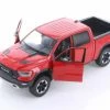 2019 Dodge Ram 1500 Crew Cab Rebel Pickup Truck, Red - Showcasts 79358R - 1/24 Scale Diecast Car