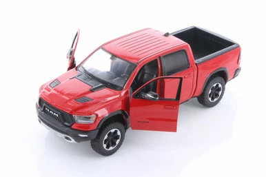 2019 Dodge Ram 1500 Crew Cab Rebel Pickup Truck, Red - Showcasts 79358R - 1/24 Scale Diecast Car