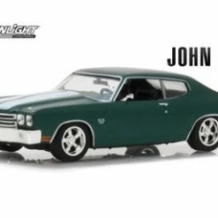 1970 Chevy Chevelle SS 396, Green With White Stripes - Greenlight 86541 - 1/43 Scale Diecast Car