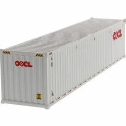 40' Dry Goods Sea Shipping Container 'OOCL', White - Diecast Masters 91027B - 1/50 Plastic Replica