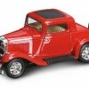 Lucky Road Signature 1932 Ford 3-Window Coupe, Red - Yatming 94231 - 1/43 Scale Diecast Model Toy Car
