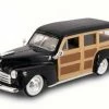Lucky Road Signature 1948 Ford Woody, Black - Road Signature 94251 - 1/43 Scale Diecast Model Toy Car