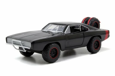 Dom's 1970 Dodge Charger Off-Road, Black - Jada Toys Fast & Furious 97038 - 1/24 Scale Diecast Car