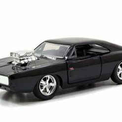 1970 Dom's Dodge Charger W/Engine Blower, Black - Jada Toys Fast & Furious 97042 - 1/32 Diecast Car