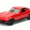 Jada Toys Letty's Chevrolet Corvette F8 Fate Of Furious, Red - Jada 98306 - 1/32 Scale Diecast Model Toy Car