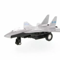 Super Flighters - F-14 Tomcat Fighter Plane, Silver - Showcasts 9860D - 4.75 In Diecast Replica