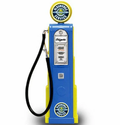 Lucky Road Signature Digital Gas Pump Oldsmobile Service, Blue - Yatming 98701 - 1/18 Scale Diecast Model