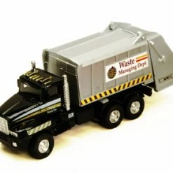 Garbage Truck, Black - Showcasts 9911DG - 6 Inch Scale Diecast Model Replica