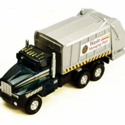 Garbage Truck, Metallic Green - Showcasts 9911DG - 6 Inch Diecast Model Replica (New, But NO BOX)