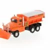 Snow Plow Truck, Orange - Showcasts 9915D - 5.75 Inch Scale Diecast Model Replica (Brand New, But NOT IN BOX)