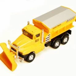 Snow Plow Truck, Yellow - Showcasts 9915D - 5.75 Inch Diecast Model Replica (New, But NO BOX))