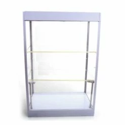 ModelToyCars Large LED Lighted Display Case With 2 Adjustable Shelves- 9927MW - Display Case For Diecast Cars