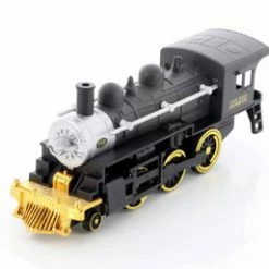 Showcasts Classic Steam Engine Train, Black With Gold And Silver - 9937BD - Diecast Model Toy Car