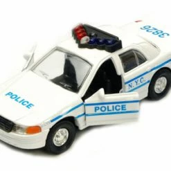 NYC Police Car Series, White - Showcasts 9985/2D - 5 Inch Scale Diecast Model Replica
