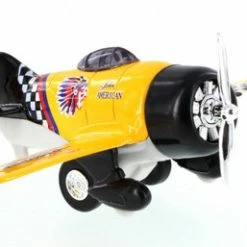 Classic Wing Airplane, Yellow - Showcasts 998D - Diecast Model Toy Airplane