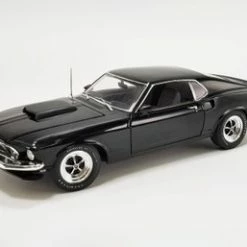 1969 Ford Mustang BOSS 429, Black - Acme A1801859 - 1/18 Scale Diecast Model Toy Car