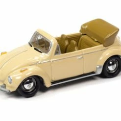 ModelToyCars 1959 Volkswagen Super Beetle Cnvrtbl Top Down, Ivory JLSP107/24B - 1/64 Scale Diecast Model Toy Car