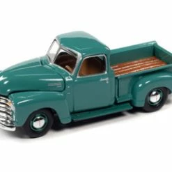 1950 Chevy 3100 Pickup Truck, Seacrest Green - Johnny Lightning JLSP166/24A - 1/64 Diecast Car