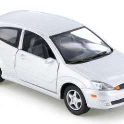 2002 Ford SVT Focus, Silver - Kinsmart KT5082D - 1/34 Scale Diecast Model Toy Car