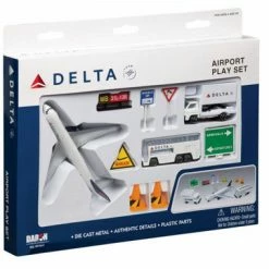 Delta Airlines Playset, White - Daron RT4991 - Diecast Model Toy Car