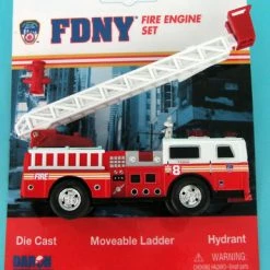FDNY Ladder Truck, Red - Daron RT8790 - Diecast Model Toy Car