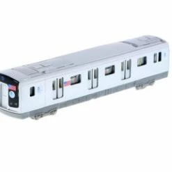 Showcasts MTA Pullback Subway Car, Gray - Daron TM703 - Diecast Model Toy Car